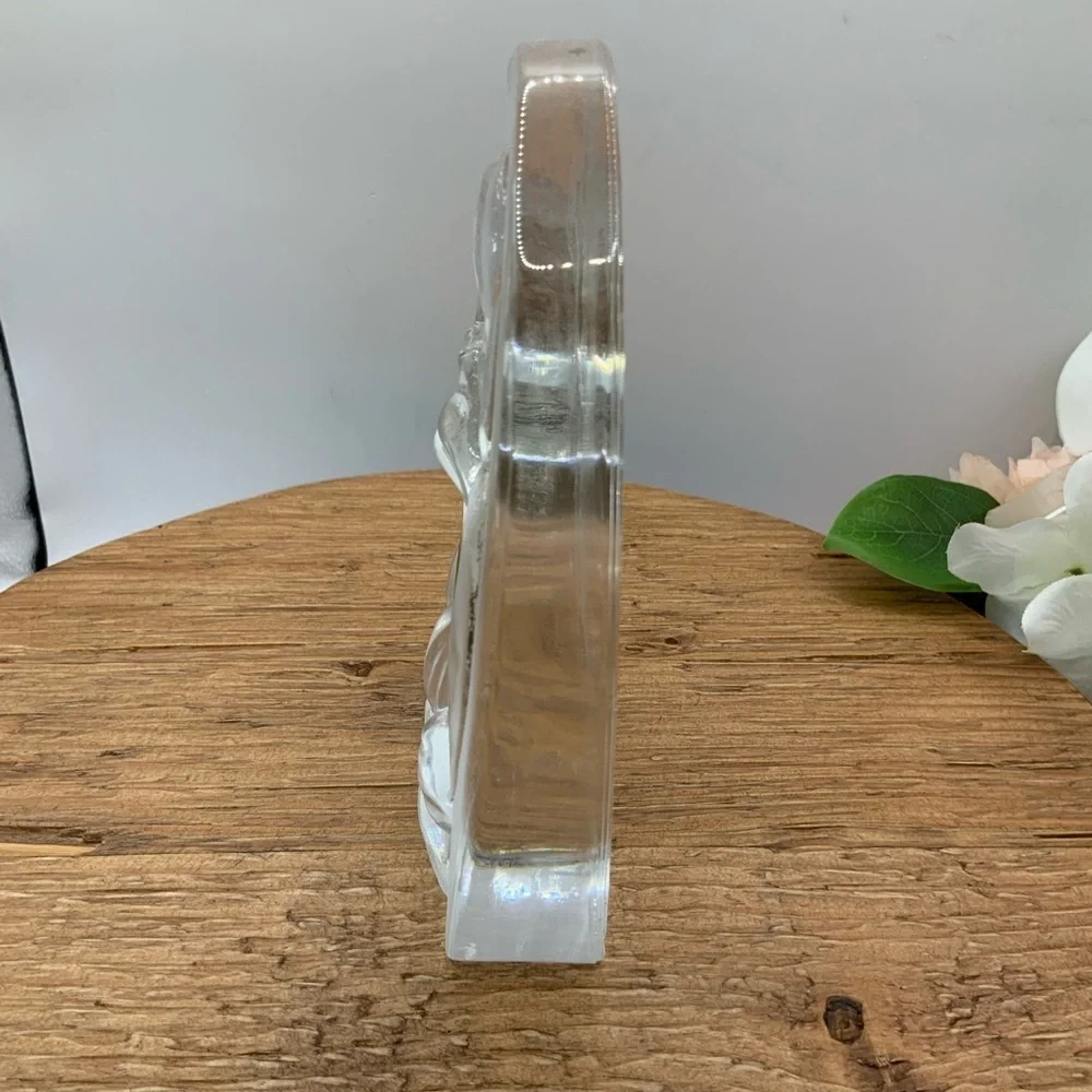 Cristal d'Arques France Genuine Lead Floral Vintage Quartz Clock
